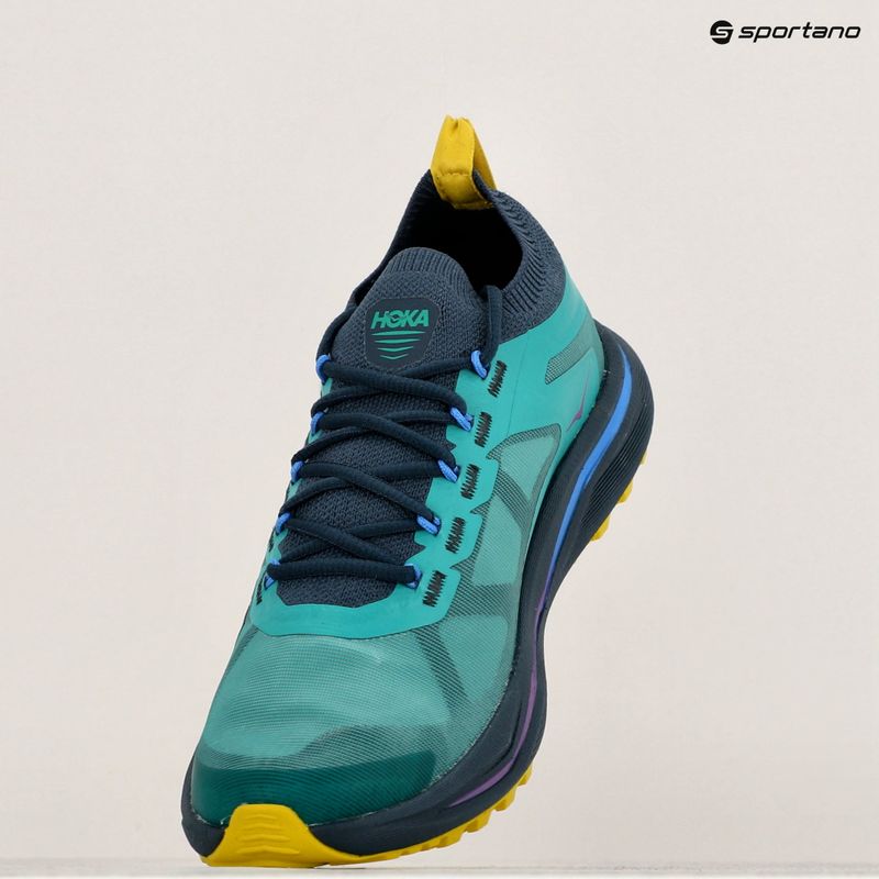 Кросівкі для бігу жіночі HOKA Zinal 2 tech green/strata 9