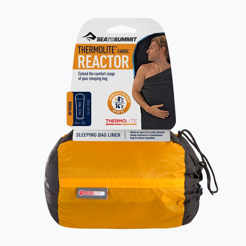 Вкладиш для спального мішка Sea to Summit Rector Thermolite Mummy Liner чорний AREACTOR