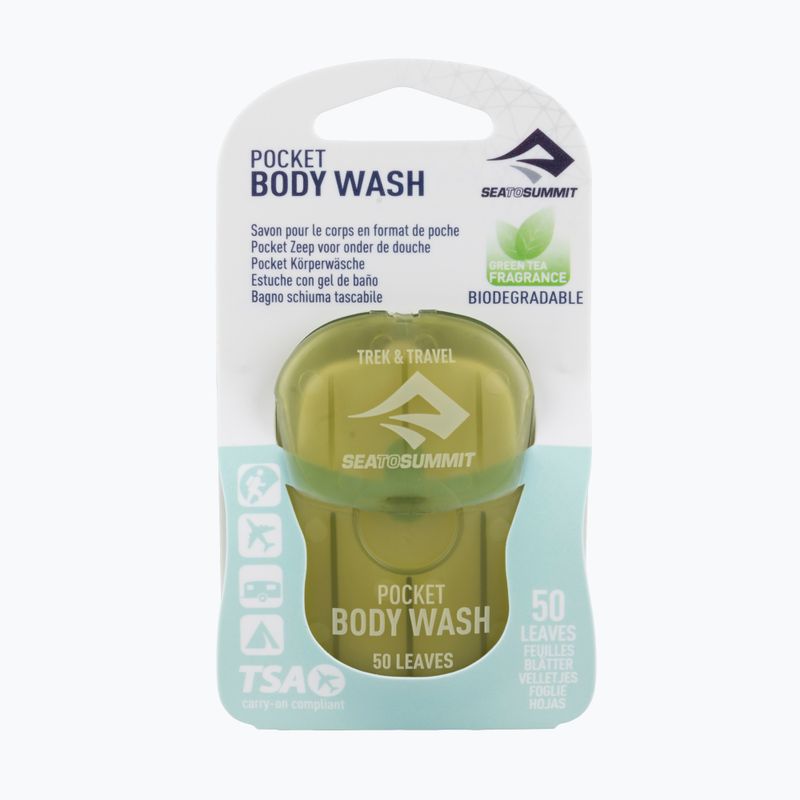 Мило в листках Sea To Summit Trek & Travel Pocket Body Wash 50 шт. green 2