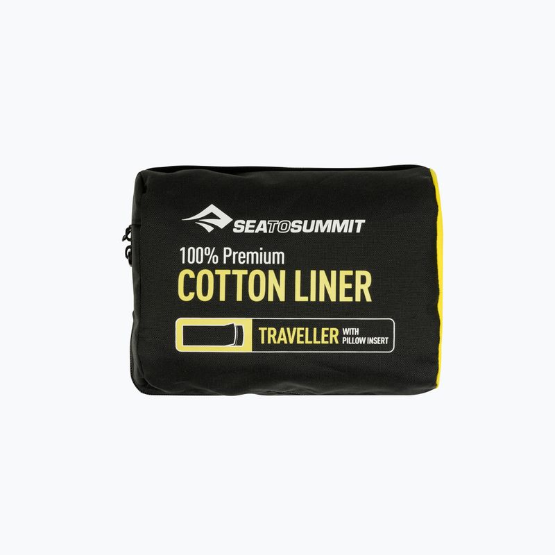 Вкладиш для спального мішка Sea to Summit Premium Cotton Traveller блакитний AYHAOSNB