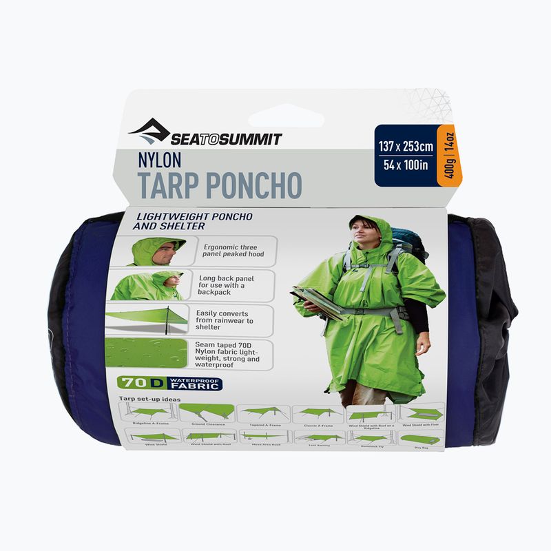 Пончо-дощовик Sea to Summit Nylon Tarp блакитне APONCHOBL