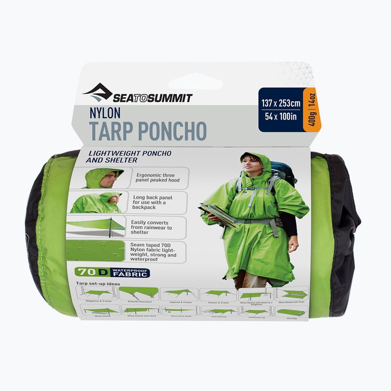 Пончо-дощовик Sea to Summit Nylon Tarp зелене APONCHOGN