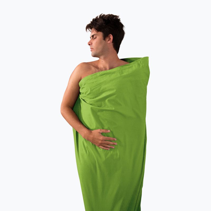 Вкладиш для спального мішка Sea to Summit Premium Cotton Travel Liner - Standard Rectangular зелений ASTDOSGN 4