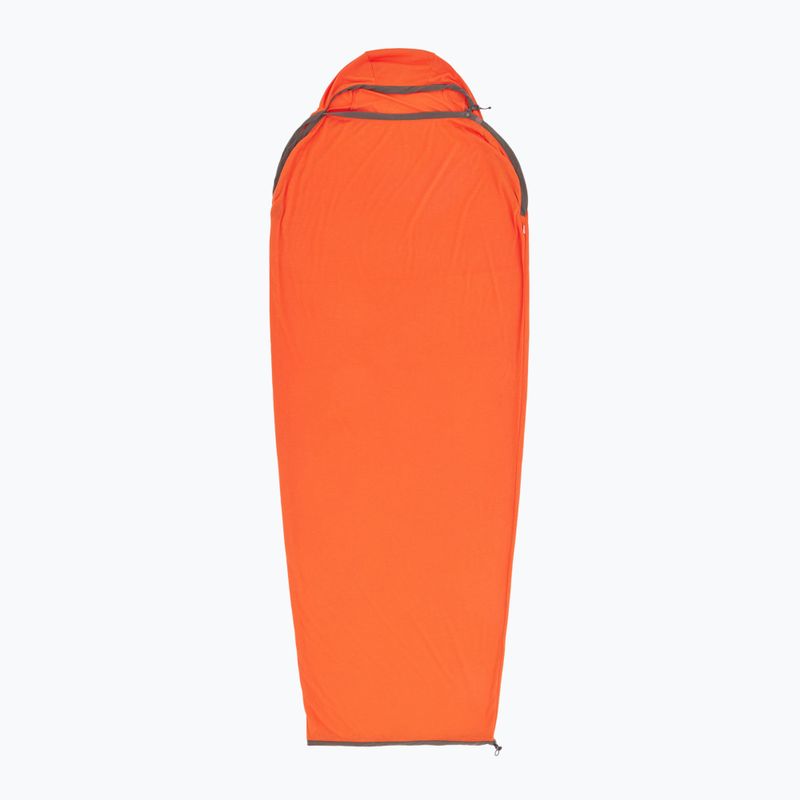 Спальний мішок Sea to Summit Reactor Extreme Sleeping Bag Liner Mummy CT пряний апельсин/білуга