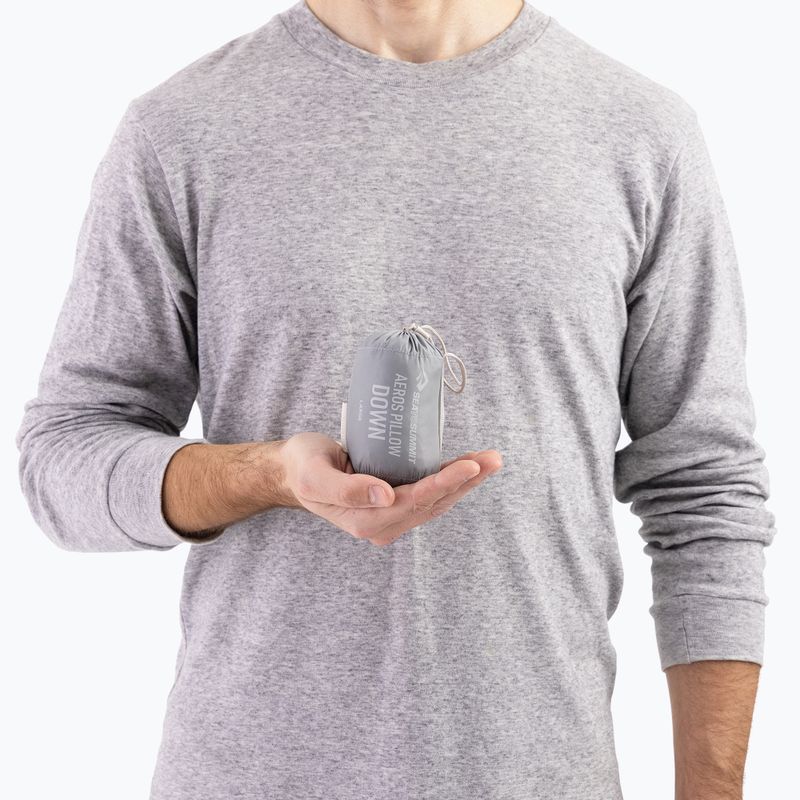 Подушка туристична Sea to Summit Aeros Down L neutral grey 5