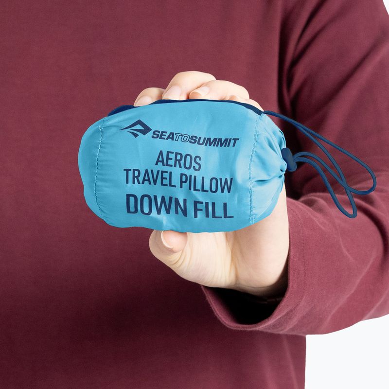 Подушка туристична Sea To Summit Aeros Down Travel blue atoll 6