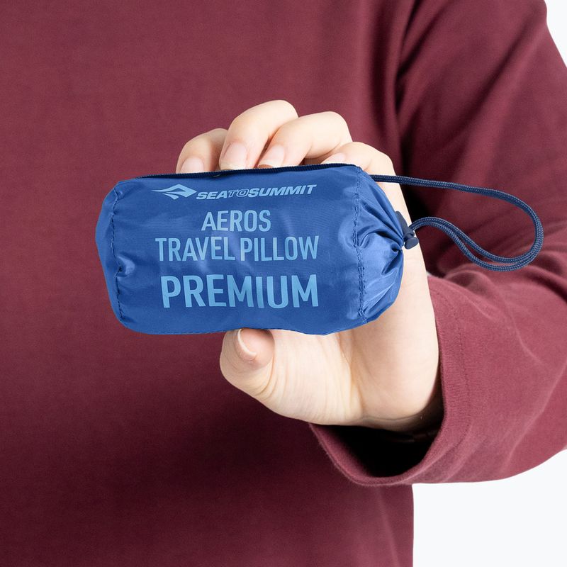 Подушка туристична Sea To Summit Aeros Premium Travel navy peony 7