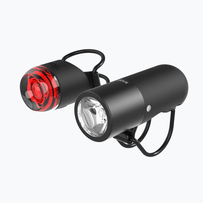Набір велосипедних ліхтарів Knog Plugger Twinpack чорний 2
