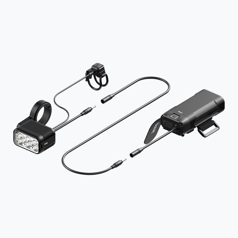 Ліхтарик велосипедний передній Knog Blinder X 1800 + акумулятор 10000mAh чорний 2