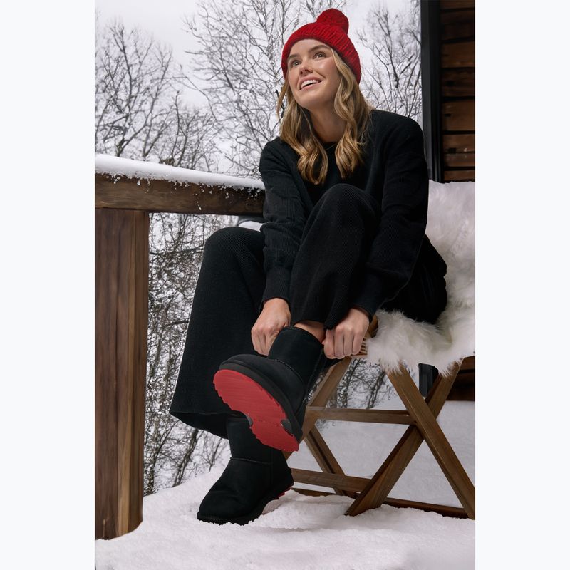 Черевики зимові жіночі EMU Australia Sharky Mini black/cherry 8