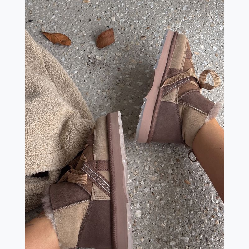 Черевики зимові жіночі EMU Australia Blurred Micro Patchwork mushroom 10