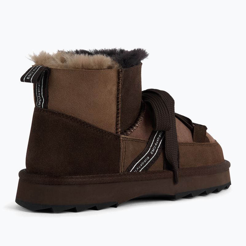 Черевики зимові жіночі EMU Australia Blurred Micro Patchwork chocolate 2