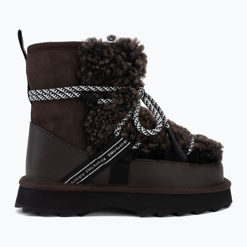 Черевики зимові жіночі EMU Australia Blurred Teddy chocolate 2