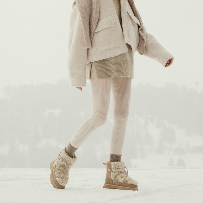 Черевики зимові жіночі EMU Australia Blurred Teddy sand 4
