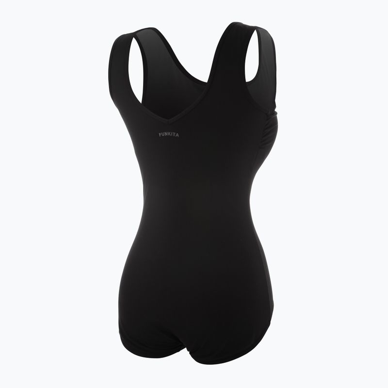 Купальник суцільний жіночий Funkita Zip Front One Piece still black 2