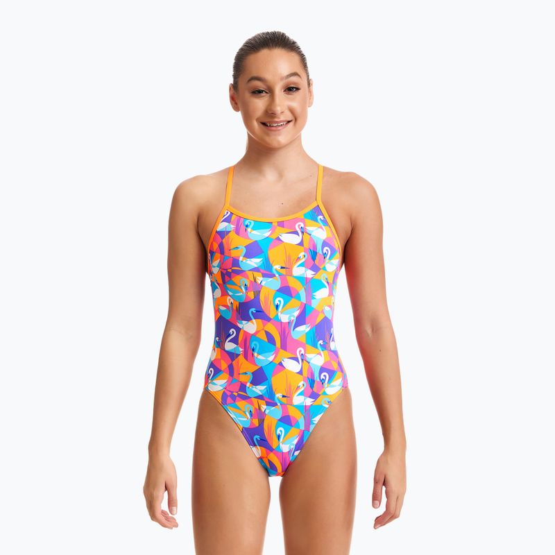 Купальник суцільний дитячий  Funkita Eco Single Strap жовто-рожевий FKS030G7132608 5