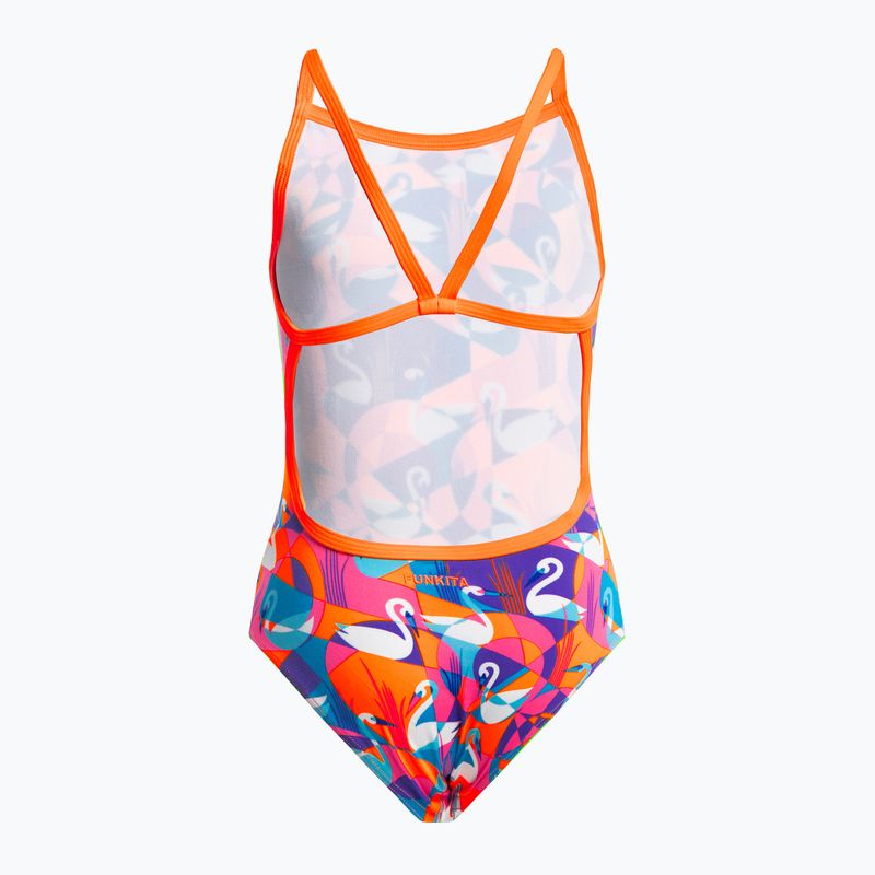 Купальник суцільний дитячий  Funkita Eco Single Strap жовто-рожевий FKS030G7132608 2