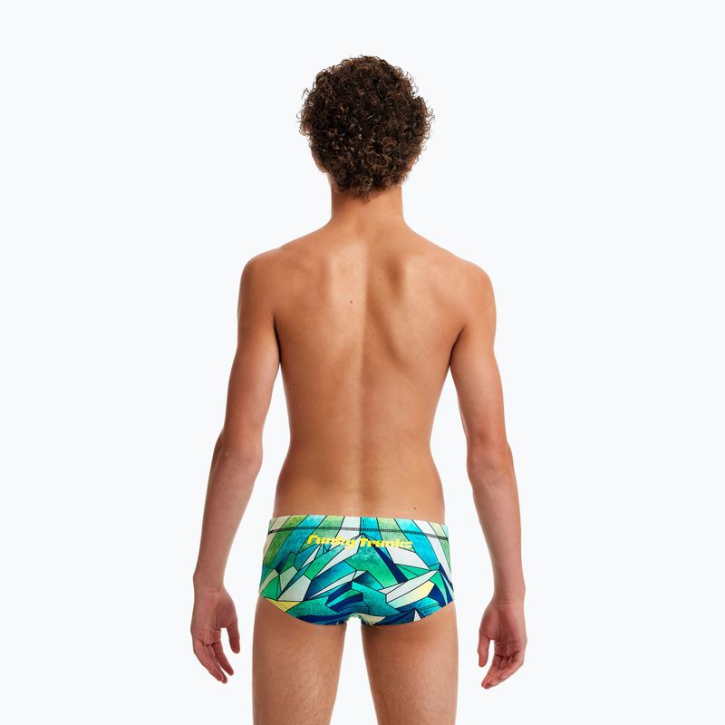 Плавки дитячі Funky Trunks Sidewinder Trunks зелено-блакитні FTS010B7131024 6