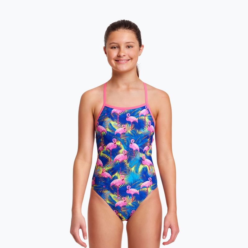 Купальник суцільний дитячий  Funkita Strapped In One Piece блакитно-рожевий FS38G71414 4
