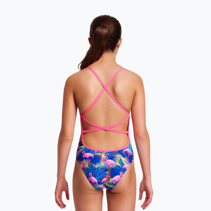 Купальник суцільний дитячий  Funkita Strapped In One Piece блакитно-рожевий FS38G71414 5