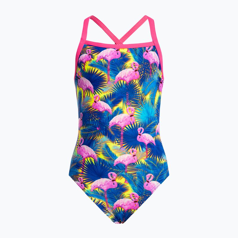 Купальник суцільний дитячий  Funkita Strapped In One Piece блакитно-рожевий FS38G71414