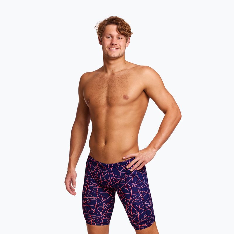 Чоловічі плавки для плавання Funky Trunks Training series texter 5