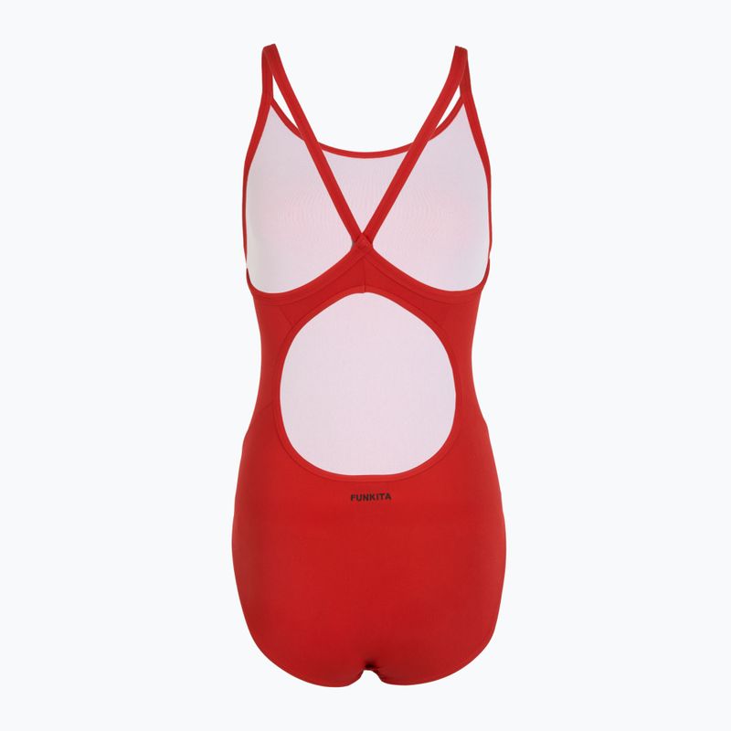 Купальник суцільний жіночий Funkita Diamond Back One Piece still red 2