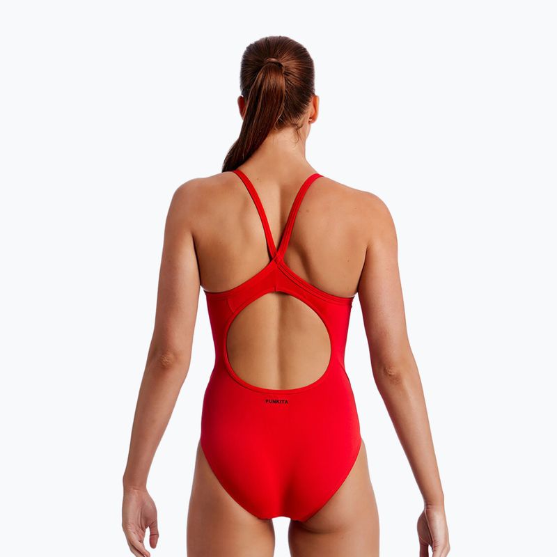 Купальник суцільний жіночий Funkita Diamond Back One Piece still red 2