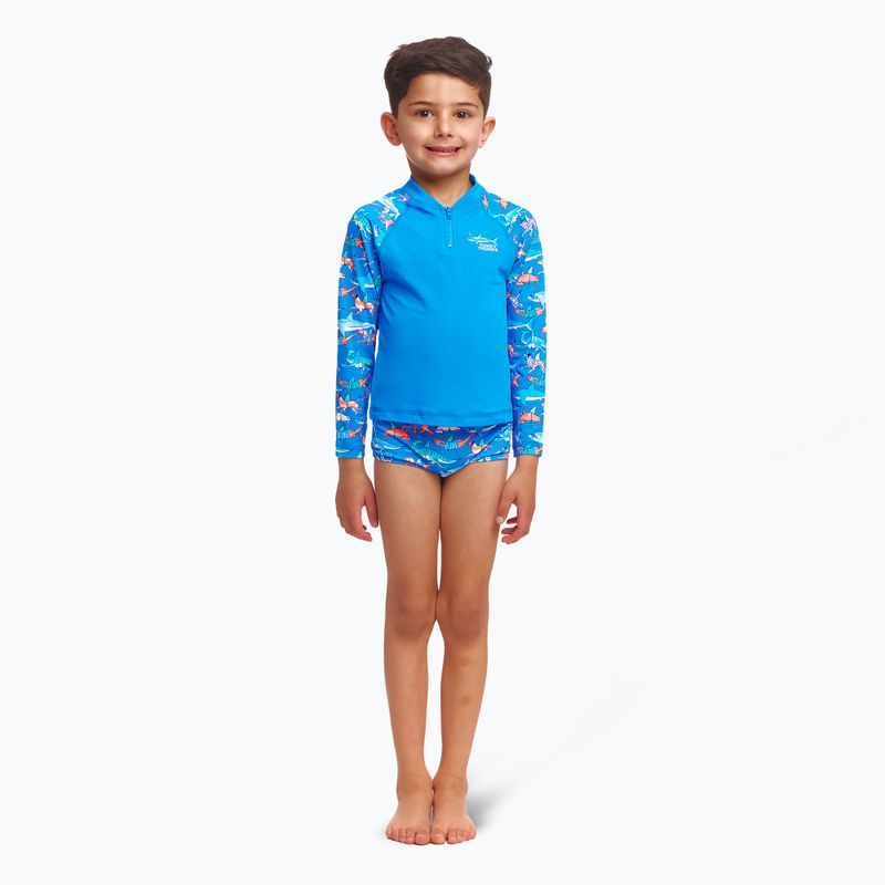 Кофта для плавання дитяча Funky Trunks Zippy Rash Vest Плавник swimming 2