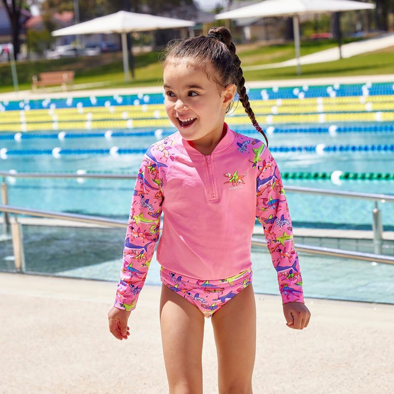 Кофта + Труси для плавання дитячі Funkita Zippy Rashie & Brief learner lane 10