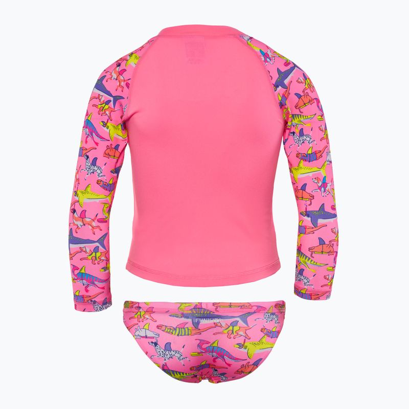 Кофта + Труси для плавання дитячі Funkita Zippy Rashie & Brief learner lane 2