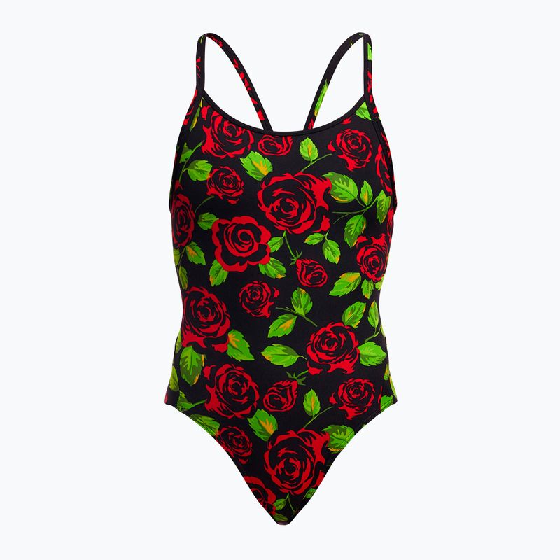 Купальник суцільний жіночий Funkita Diamond Back One Piece black rose