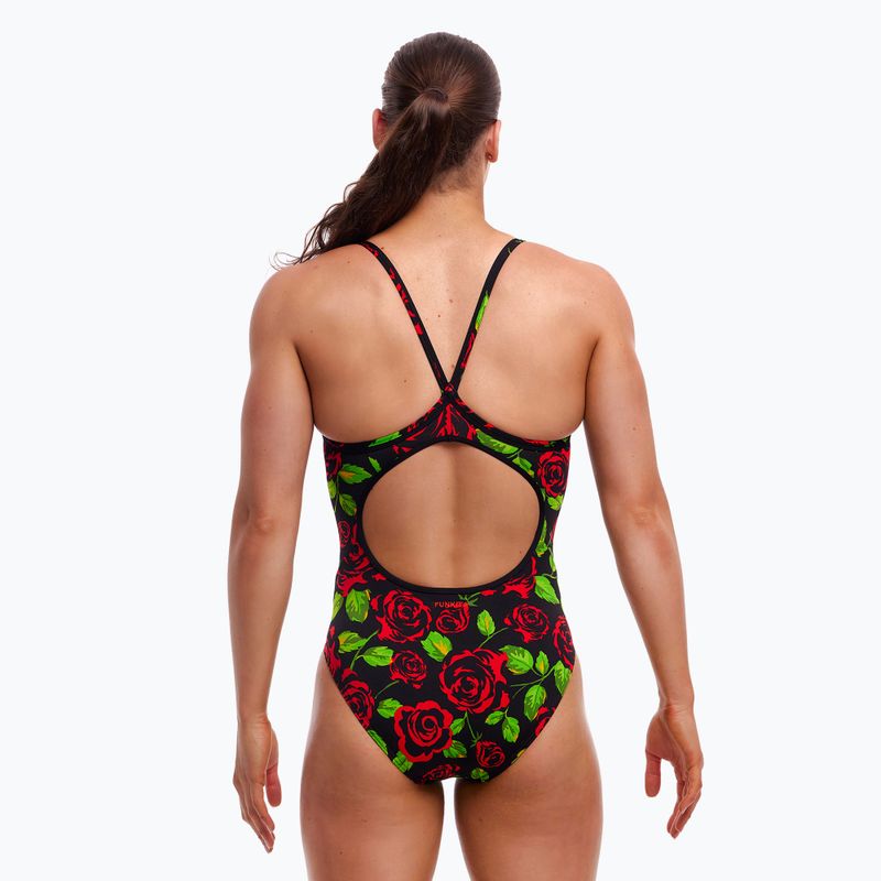 Купальник суцільний жіночий Funkita Diamond Back One Piece black rose 3