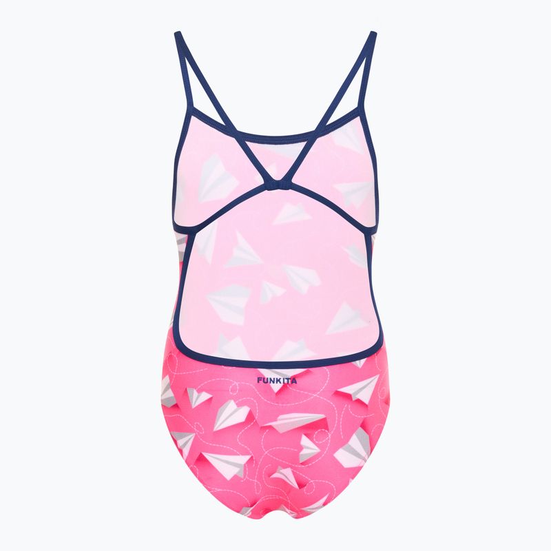 Купальник суцільний дитячий Funkita Single Strap One Piece paper pink 2