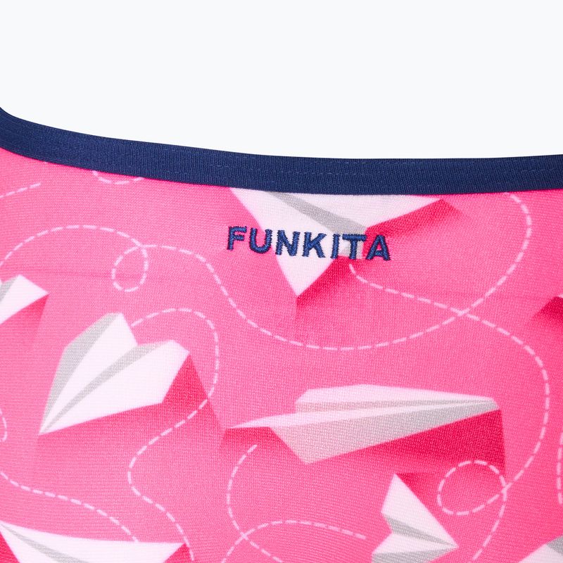 Купальник суцільний дитячий Funkita Single Strap One Piece paper pink 3