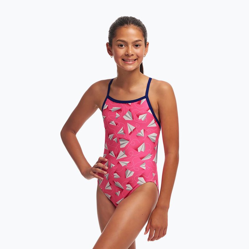 Купальник суцільний дитячий Funkita Single Strap One Piece paper pink