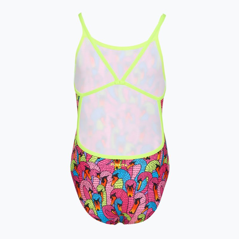 Купальник суцільний дитячий Funkita Single Strap One Piece swan city 2