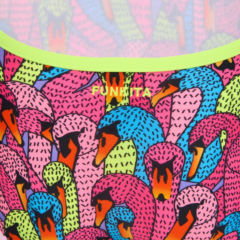 Купальник суцільний дитячий Funkita Single Strap One Piece swan city 3