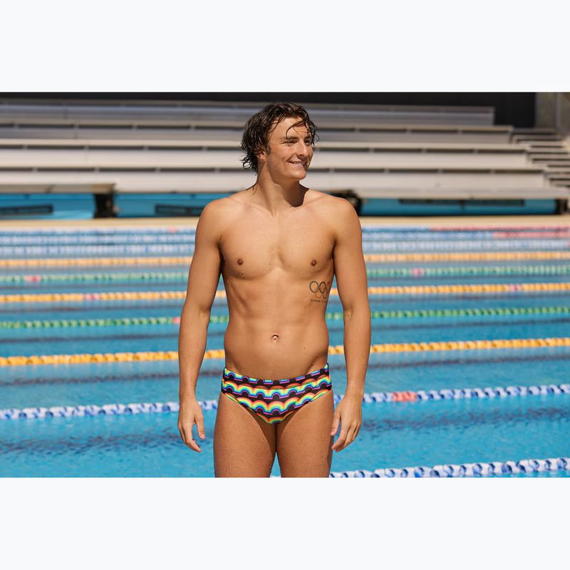 Плавки чоловічі Funky Trunks Classic Brief rainbowie 5