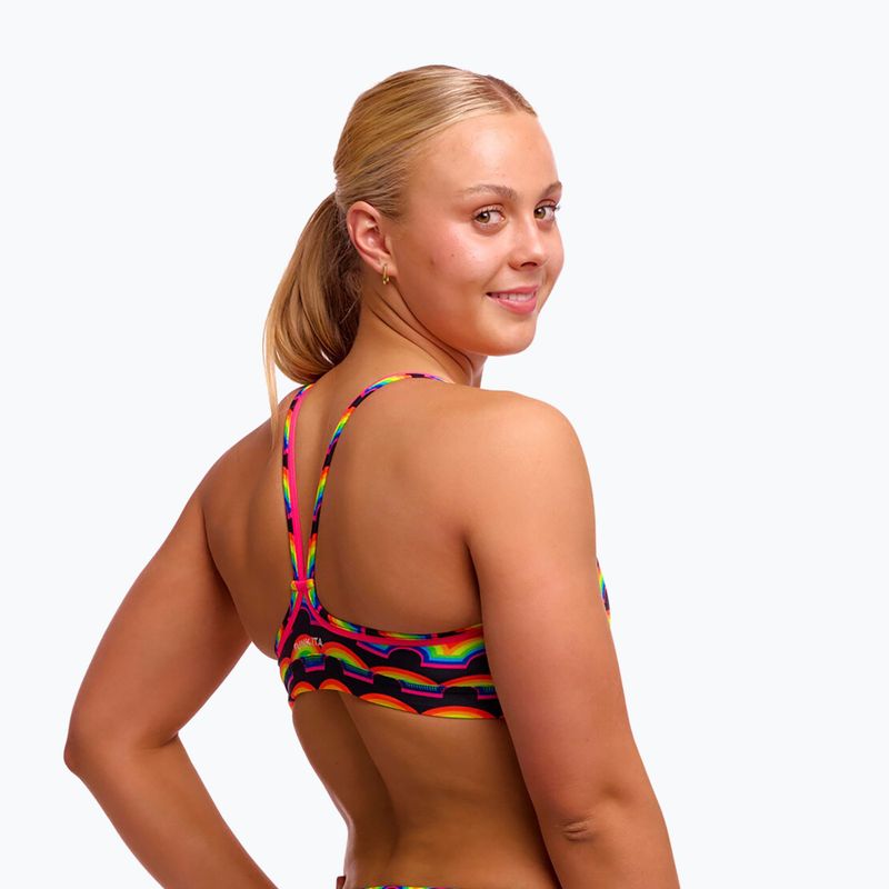 Верхня частина купальника Funkita Sports Top rainbowie 2