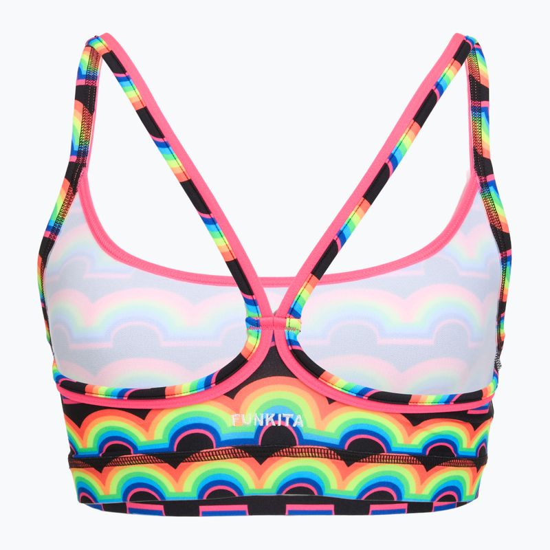 Верхня частина купальника Funkita Sports Top rainbowie 2