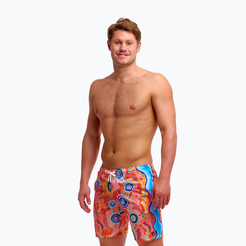 Шорти для плавання чоловічі Funky Trunks Long Johnny Short kulin colour 3