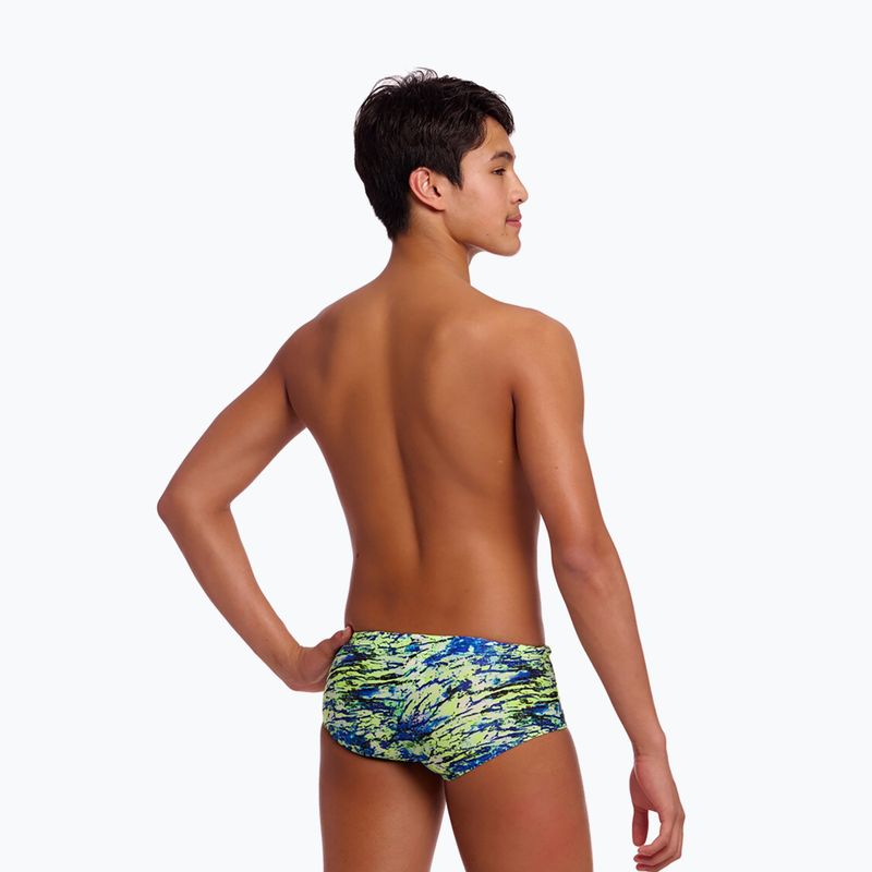 Дитячі плавальні боксерки Funky Trunks Sidewinder Trunks scaled black 2