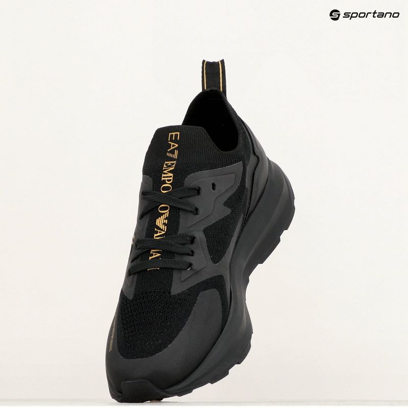 Кросівки EA7 Emporio Armani Black & White Altura Knit triple black/gold 9