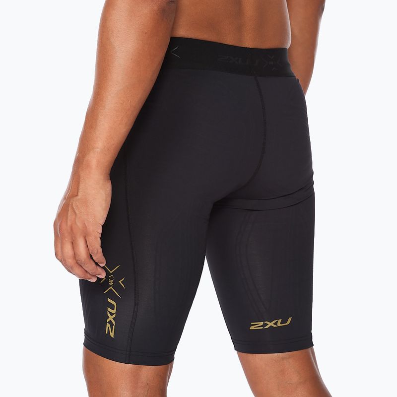 Шорти для тренувань чоловічі 2XU Force Compression black/gold 4
