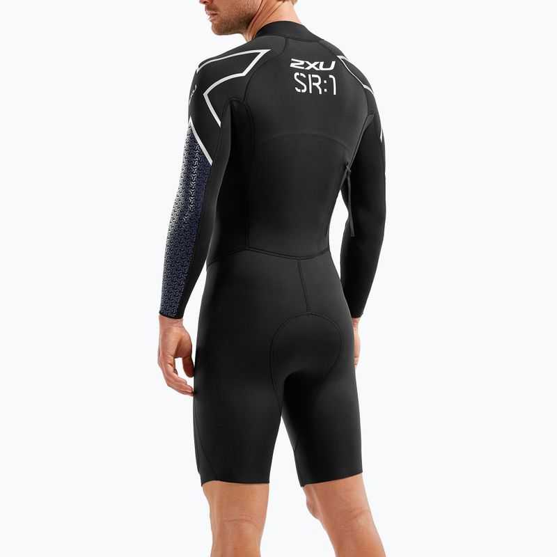 Гідрокостюм для триатлону чоловічий 2XU Swimrun 1 black/blue surf print 8