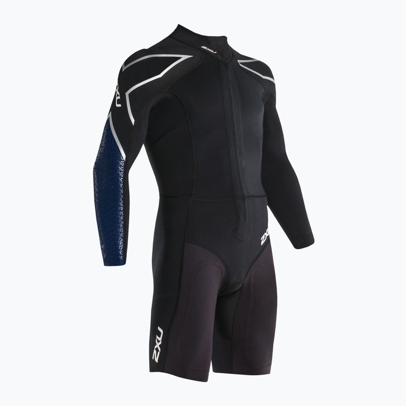 Гідрокостюм для триатлону чоловічий 2XU Swimrun 1 black/blue surf print