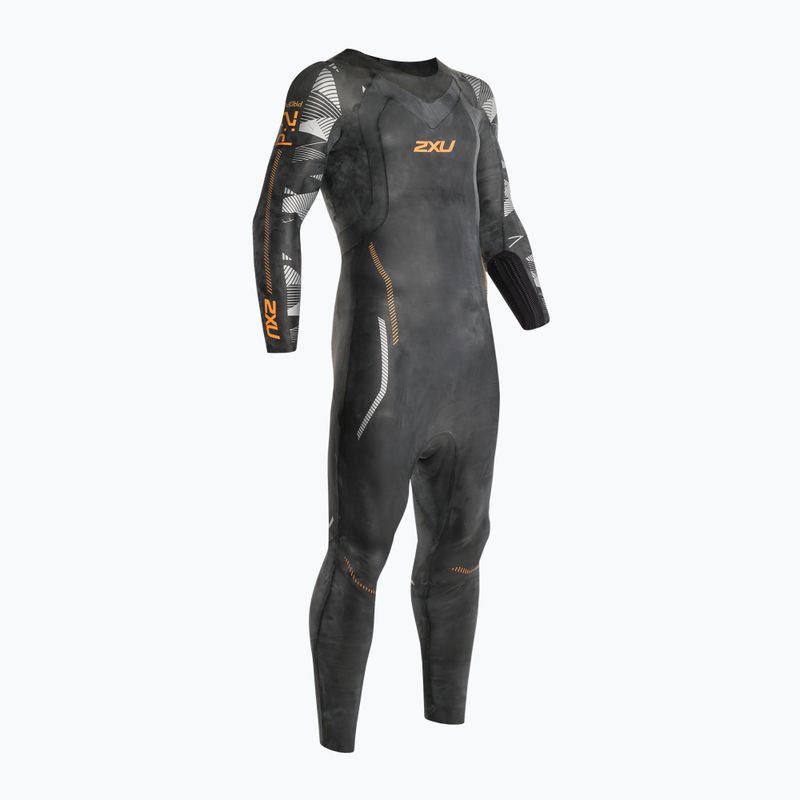 Гідрокостюм для триатлону чоловічий 2XU Propel 2 black/orange fizz