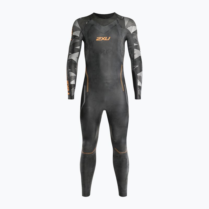 Гідрокостюм для триатлону чоловічий 2XU Propel 2 black/orange fizz 2