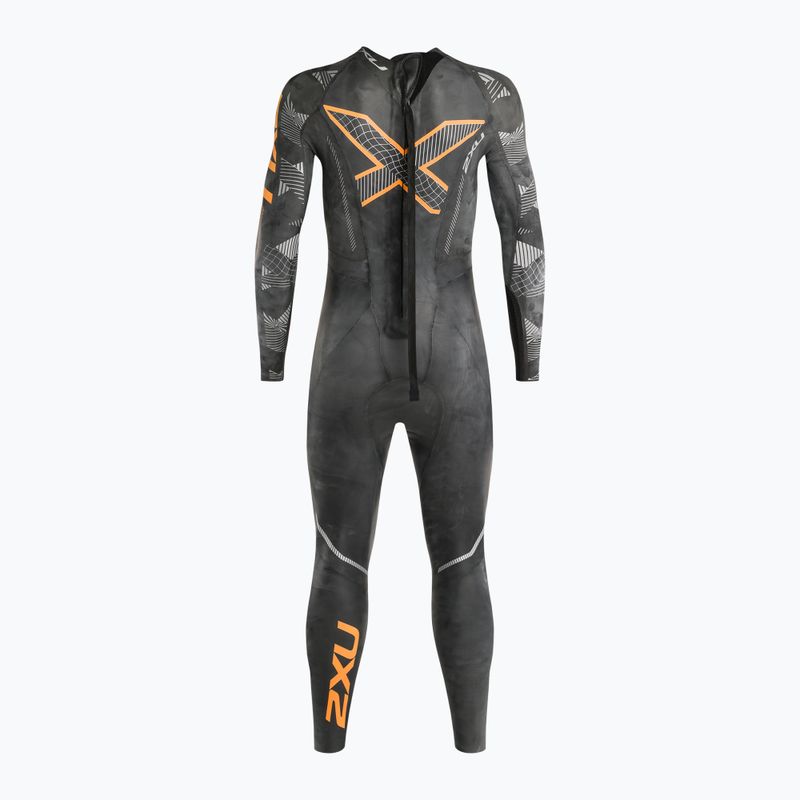 Гідрокостюм для триатлону чоловічий 2XU Propel 2 black/orange fizz 3